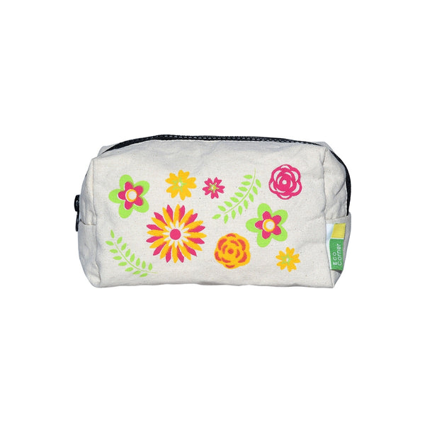 Floral Canvas Pouch