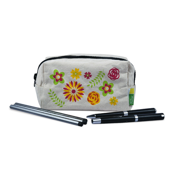 Floral Canvas Pouch