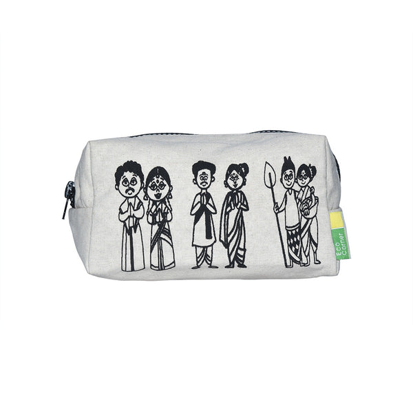 Indian couples Canvas Pouch