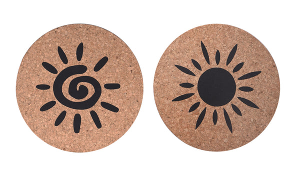 Sun Cork Trivet Set of 2