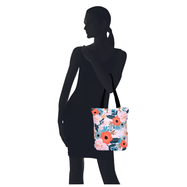 English Flower RPET Tote Bag