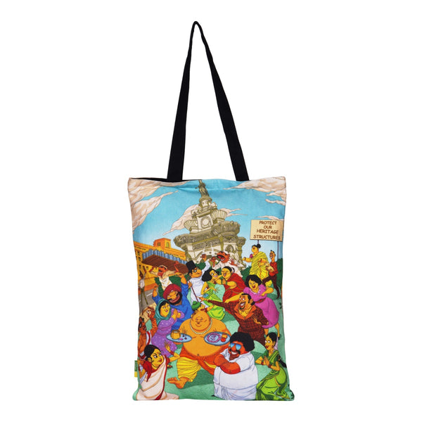 Fountain Cotton Tote Bag
