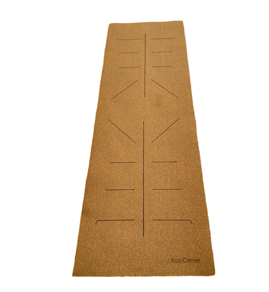 Stance Marking Cork Yoga Mat