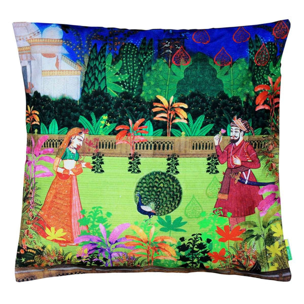 Indian Art Garden Cushion Cover