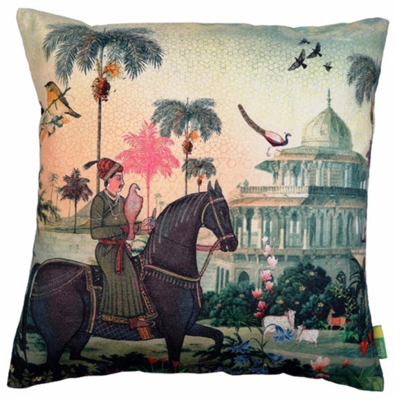 Indian Art Horse Cushion Cover