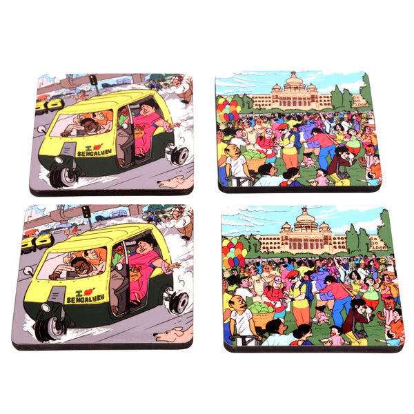 Namma Bengaluru Coaster Set of 4