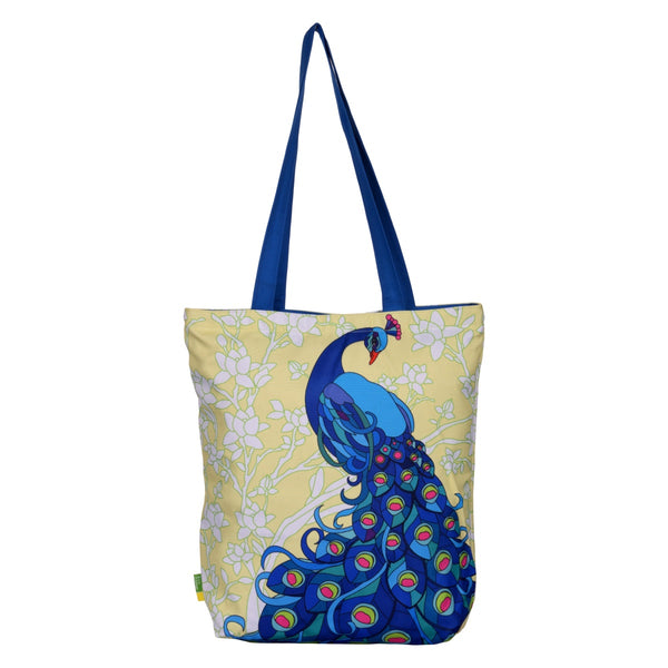 Elegant Peacock RPET Tote Bag