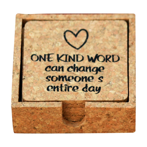 Quotes Cork Coaster Set