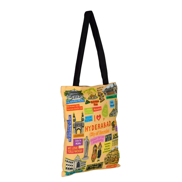 Small Coloured Hyderabad Cotton Bag
