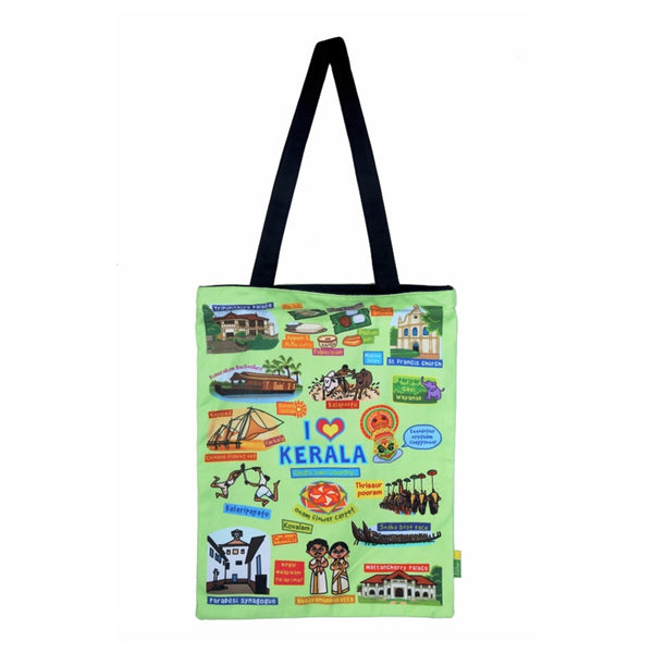 Small Coloured Kerala Cotton Bag