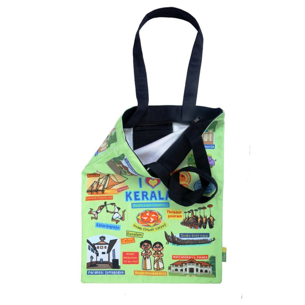 Small Coloured Kerala Cotton Bag