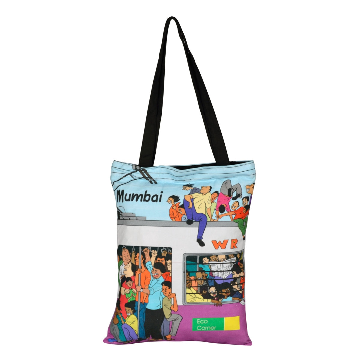 Small Mumbai Local Cotton Bag – EcoCornerIndia