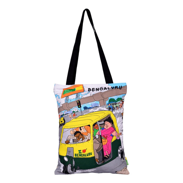 Small Namma Bengaluru Auto Cotton Bag