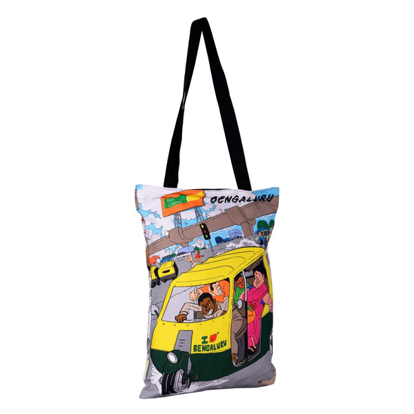 Small Namma Bengaluru Auto Cotton Bag