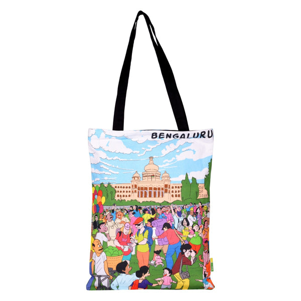 Small Namma Bengaluru Vidhan Soudha Cotton Bag