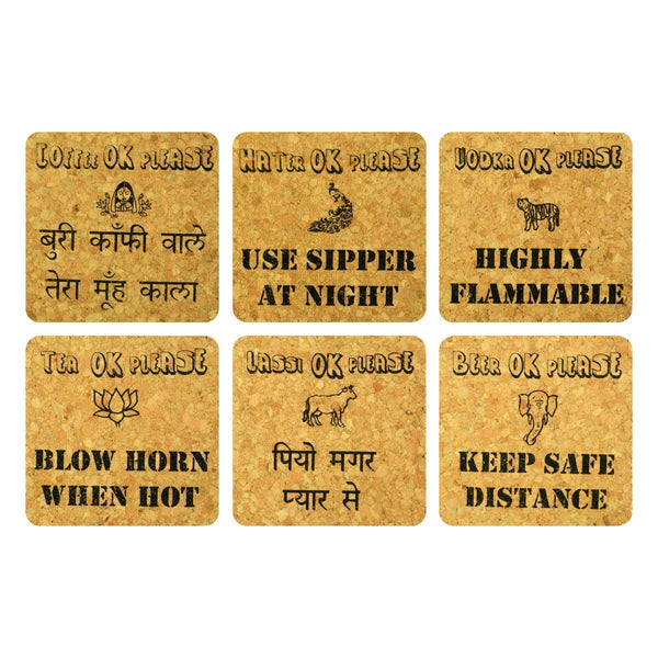 Truck Art Cork Coaster Set