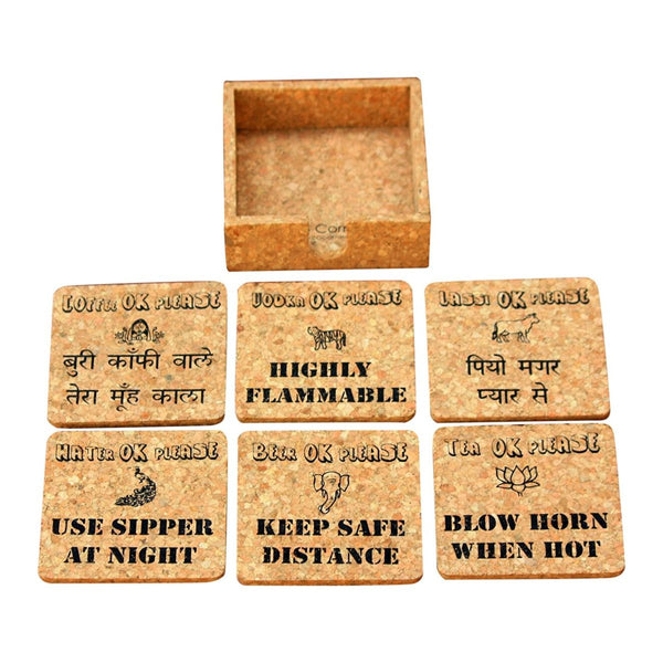 Truck Art Cork Coaster Set