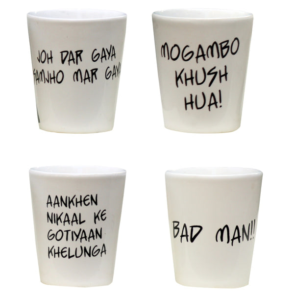 Villian Shot Glasses Set of 4