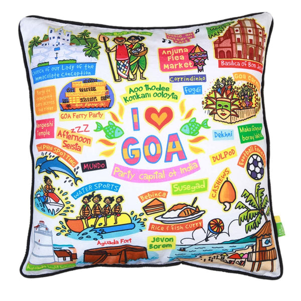 White Goa Cushion Cover