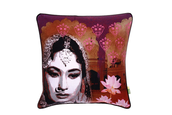 Meena Kumari Tribute Cushion Cover