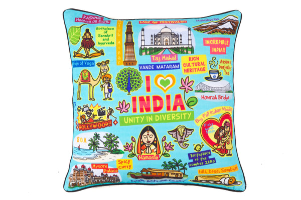 Coloured India Cushion Cover