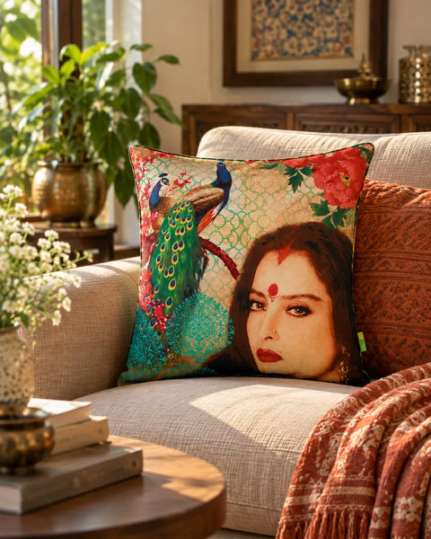 Rekha Tribute Cushion Cover
