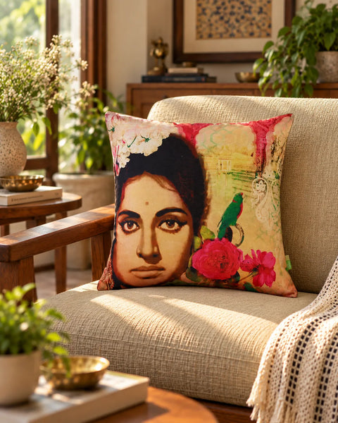 Vyjantimala Tribute Cushion Cover