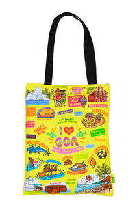 Small Coloured Goa Cotton Bag