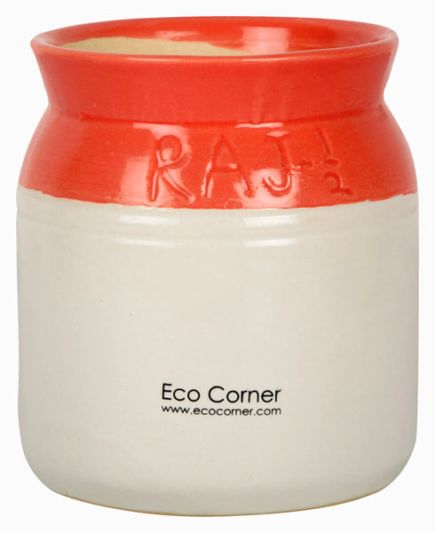 Small Red Ceramic Planter