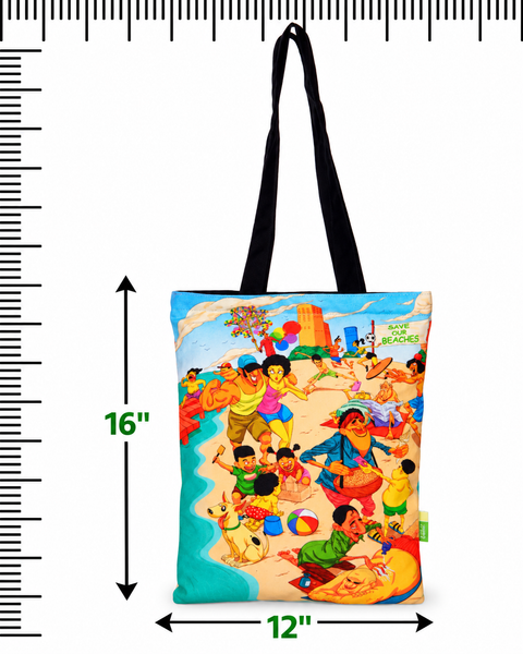 Beach Cotton Tote Bag