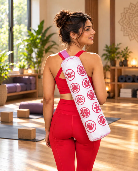 Floral Icons Yoga Mat Bag