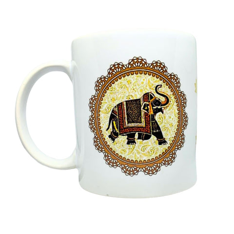 Indian Elephant Ceramic Mug