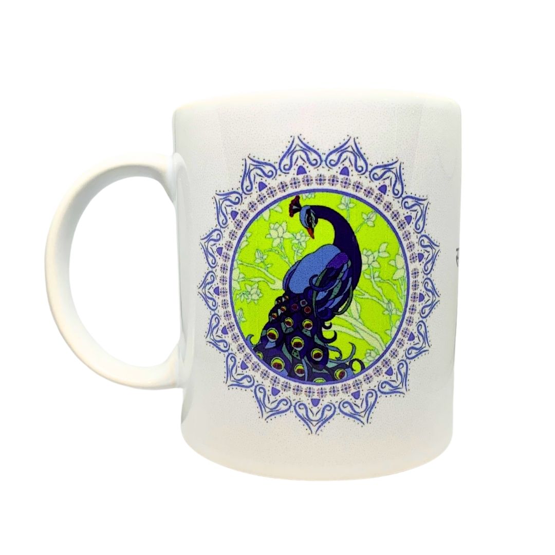 Elegant Peacock Ceramic Mug