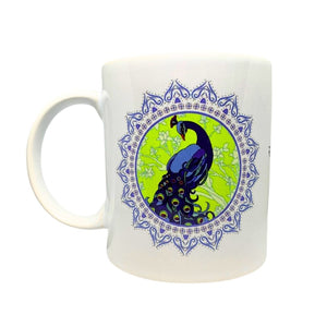 Elegant Peacock Ceramic Mug