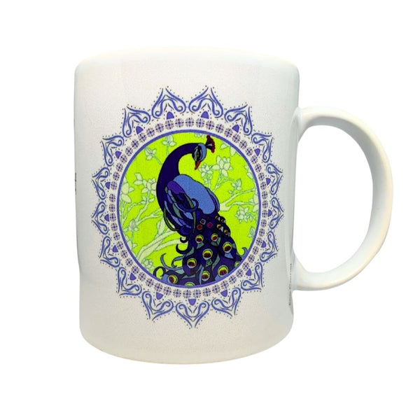 Elegant Peacock Ceramic Mug