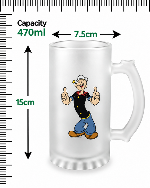 Popeye Likes Beer Mug