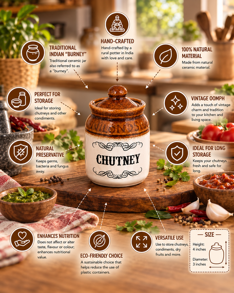 Chutney Ceramic Jar