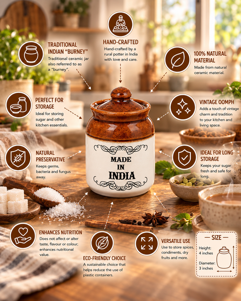 Made in India Ceramic Jar