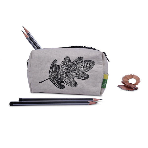 Leaf Canvas Pouch