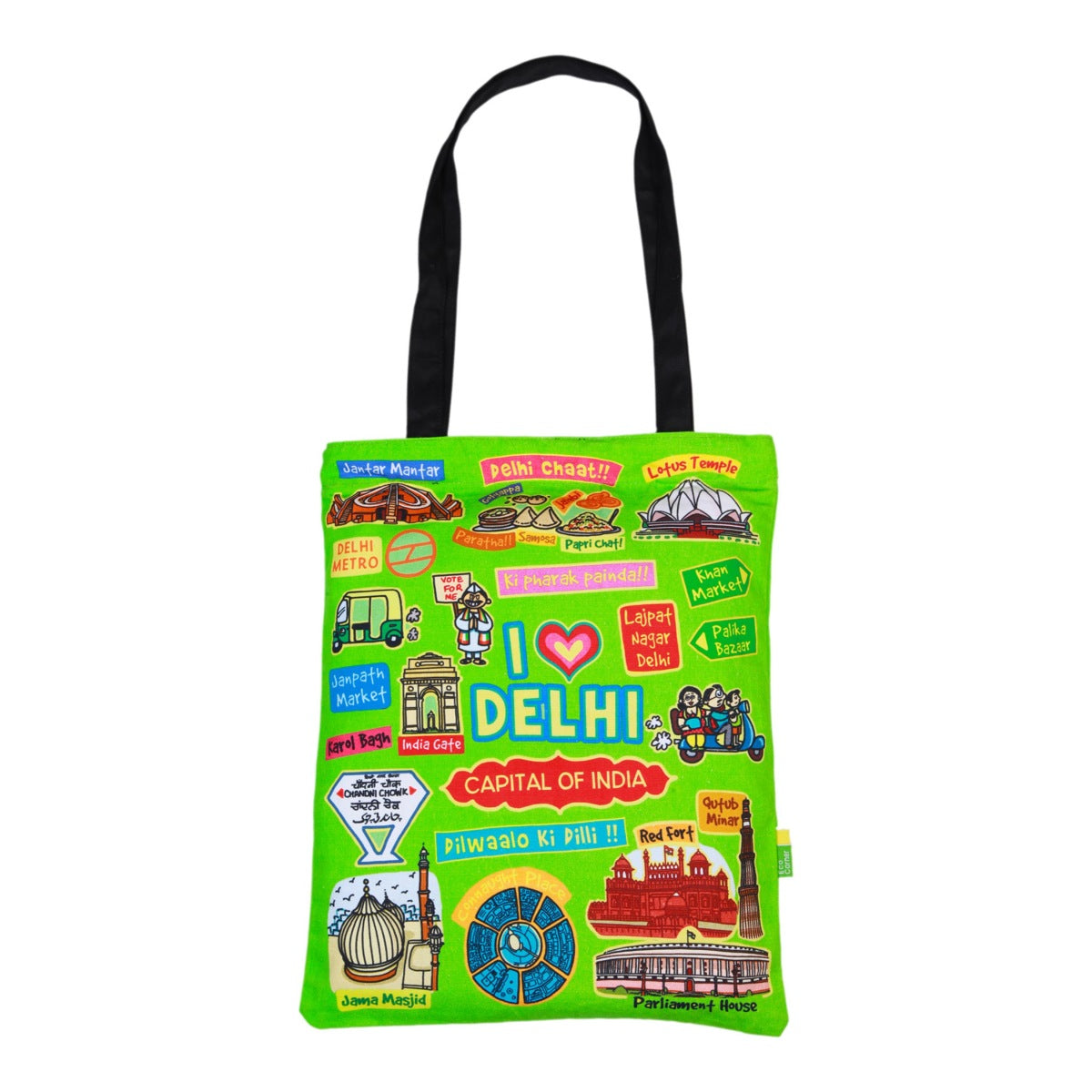 Small Coloured Delhi Cotton Bag