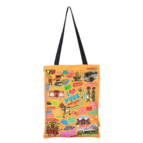 Small Coloured Pune Cotton Bag