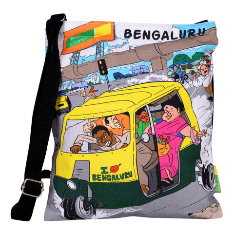 Small Namma Bengaluru Auto Sling Bag