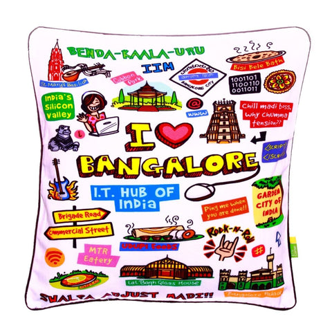 White Bangalore Cushion Cover